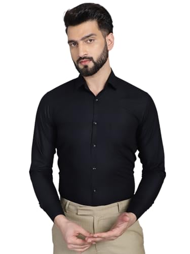 Image of Indian Needle Men's Solid Regular Fit Shirt