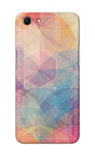 Image of PRINTFIDAA Printed Hard Back Cover Case for Oppo A83 Back Cover (Crumpled Paper Design) -1803