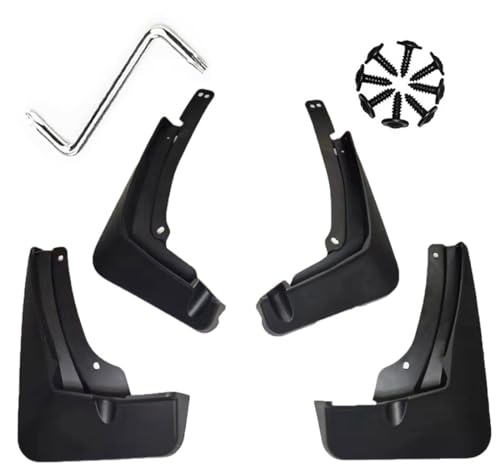 Image of Mud Flaps Mud Guards Fit for 2022-2024 Cadillac Lyriq, Front & Rear Mud Splash Guards Accessories - 4 Pc, Black