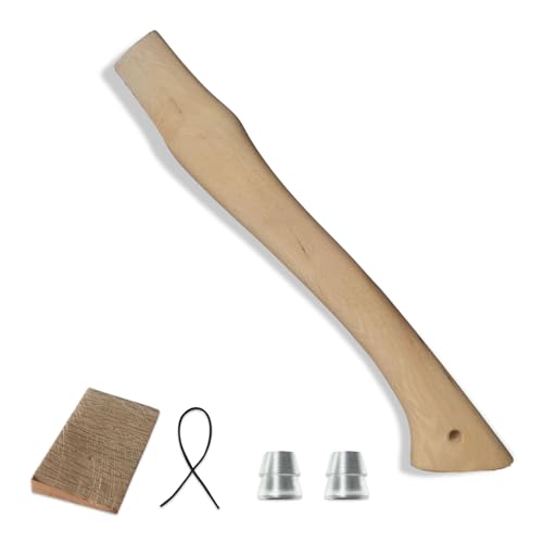 Axe Handle Replacement, 15.75in Walnut Hatchet Handle Replacement for Camping Gardening Axe