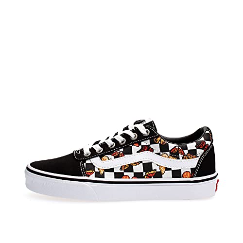 Image of Vans Women's Low-top Trainers Sneaker, Butterfly Checker Multi White, 8.5