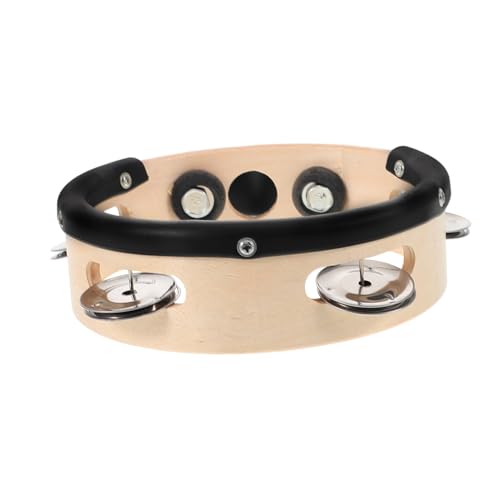 OFFSCH Drum Set Tambourine for Hi Hat 6'' Sturdy Percussion Instrument Replacement Tambourine Clamp Bright Tone