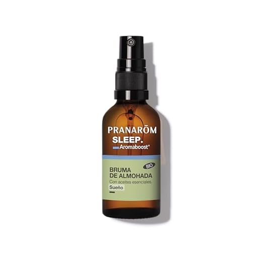 PRANARÔM - Aromaboost Sleep Bio - Bruma de Vaporización - Sueño Sereno y Reparador - Aceite Esencial Bio de Pino y Manzanilla Noble - 50ml.
