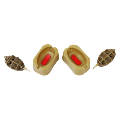 heyous 2 Sets Soportes de Anzuelo de Plástico para Cebo Accesorios de Pesca de Carpa Dispositivo de Alimentador en Línea para Señuelos miniatura 4