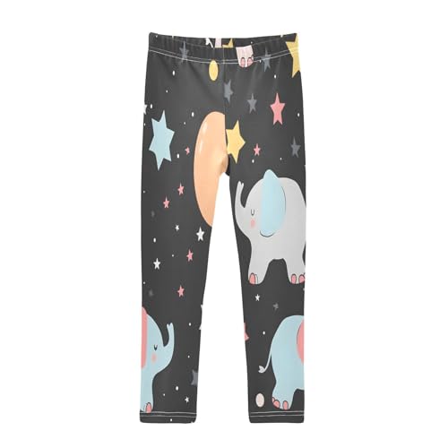 Toddler Girls Leggings Printed Yoga Pants Leggings Elephant Balloon Star for Kids