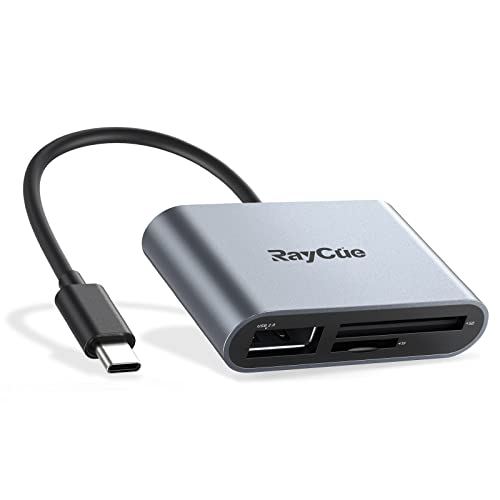 RayCue USB C SD Card Reader Adapter, Type C Micro SD TF Card Reader Adapter - image 1