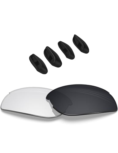 Image of BLAZERBUCK Replacement Lenses & Nose Pads Piece for Oakley RPM Squared OO9257 /RPM Edge OO9250 Sunglass