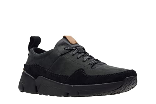 Image of Clarks Men Triactive Run Light Grey Leather Sneakers