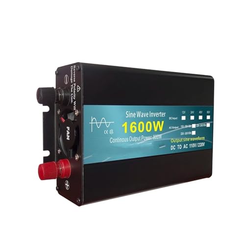 Transformateur Tension 24V 220V 1600W Onduleur Solaire Onde Sinusoïdale