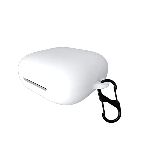 Image of KACA Protective Shockproof Silicone Cover Case with Buckle Compatible with Oppo Enco W51 (White)