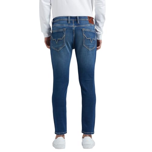 Image of Pepe Jeans Men's Tapered Fit Jeans | Mid Rise | Chinox | Jeans for Man