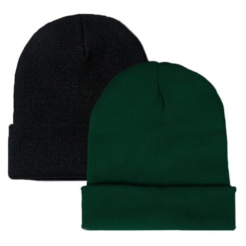 Image of ZOORON Beanie for Men Women Slouchy Winter Beanie Hats Cuffed Skull Caps