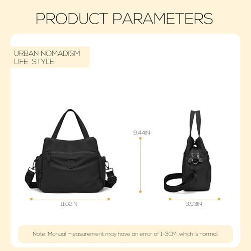Bolso bandolera ligero impermeable de nylon para mujer miniatura 5