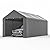 GOJOOASIS Carport 10x20 Car Ports Heavy Duty Carports Portable Garage Car Canopy Tent Outdoor Car Shelter (Grey)