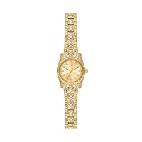 Michael Kors Women's Lexington Crystal Set Casual Watch, MK4980, Gold, 19 mm