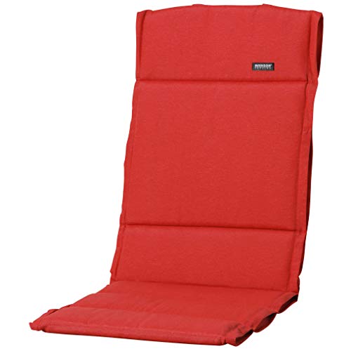 Madison Parent Panama Fabric, red, Auflage Hochlehner Dünn 125x50cm