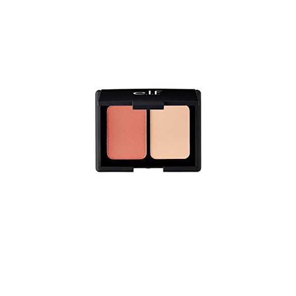 e.l.f. Matte Blush Duo Blendable Color Powder, Rosy Flush, 0.3 oz