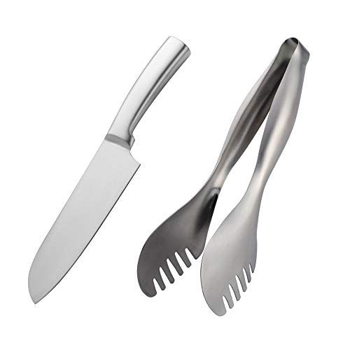 Set Cuchillos Cocina 2 Piezas Acero Inox Base