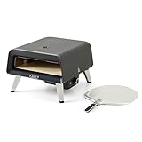 All-Clad 16" Gas Pizza Oven Outdoor, 360° Automatic Rotating Stone for Even Cooking, Cooks Pizza in 90 Seconds, Includes Aluminum Peel Spatula, Portable Oven Pizza Maker, Includes Gas Hose & Regulator