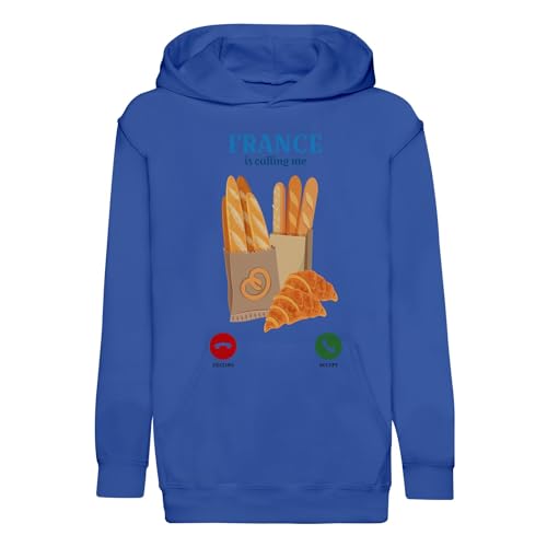 Sweat à capuche enfant La France m'appelle pour le quotidien confortable