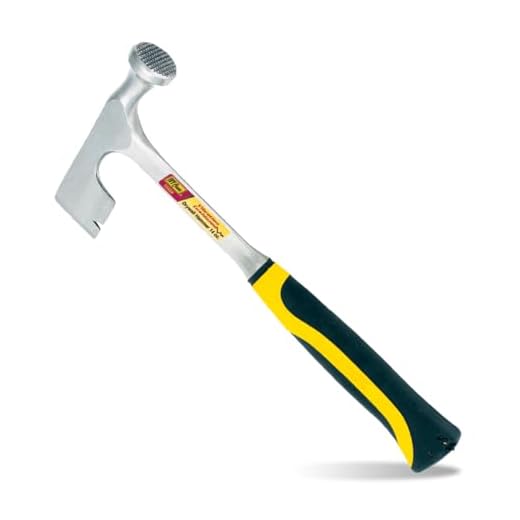 IVY Classic 15454 14 oz. Solid Steel Drywall Hammer with Vibration Cushioned Rubber Handle,Black