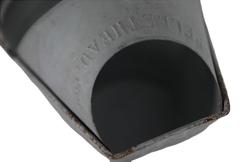 Pellethead Coal Hod - Perfect for Fireplace and Pellet Stove Ashes, with Decorative Appeal Easy Hopper Filling (Distressed Galvanized)