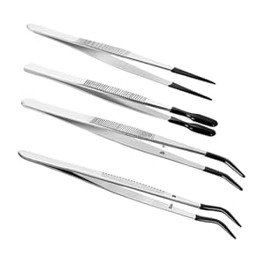 Veemoon 4 Stück Anti-Rutsch Laborpinzetten