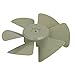 Aexit 230mm Dia 8mm Shaft 6 Vanes Plastic Home Kitchen Ventilatore Ventola Grigio ID: 818944