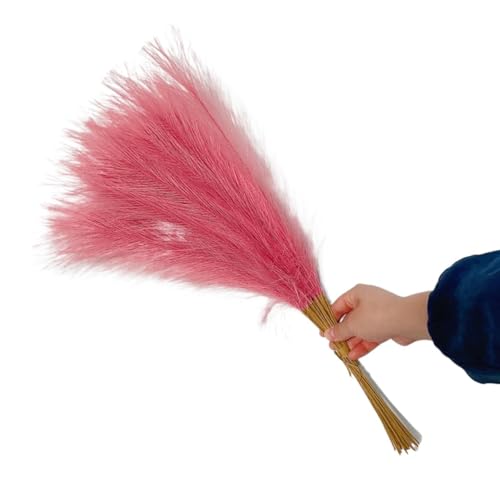 Pampas Grass Boho Decor Ramo Artificial 10 piezas 55 cm miniatura 1