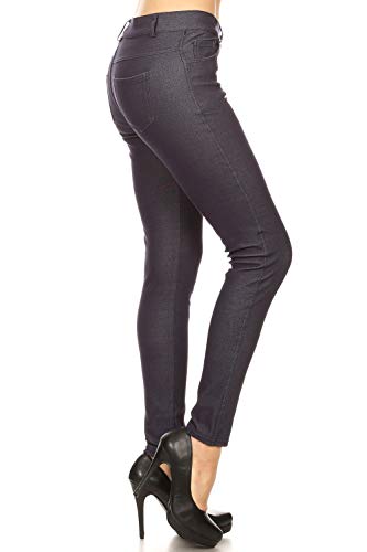 Image of YELETE Women's Basic Five Pocket Stretch Jegging Tights Pants