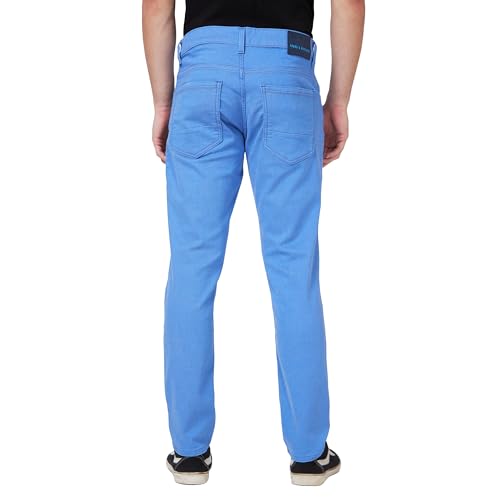 Image of Spykar Men's Kano Slim Fit Mid-Rise Jeans (Ankle Length)