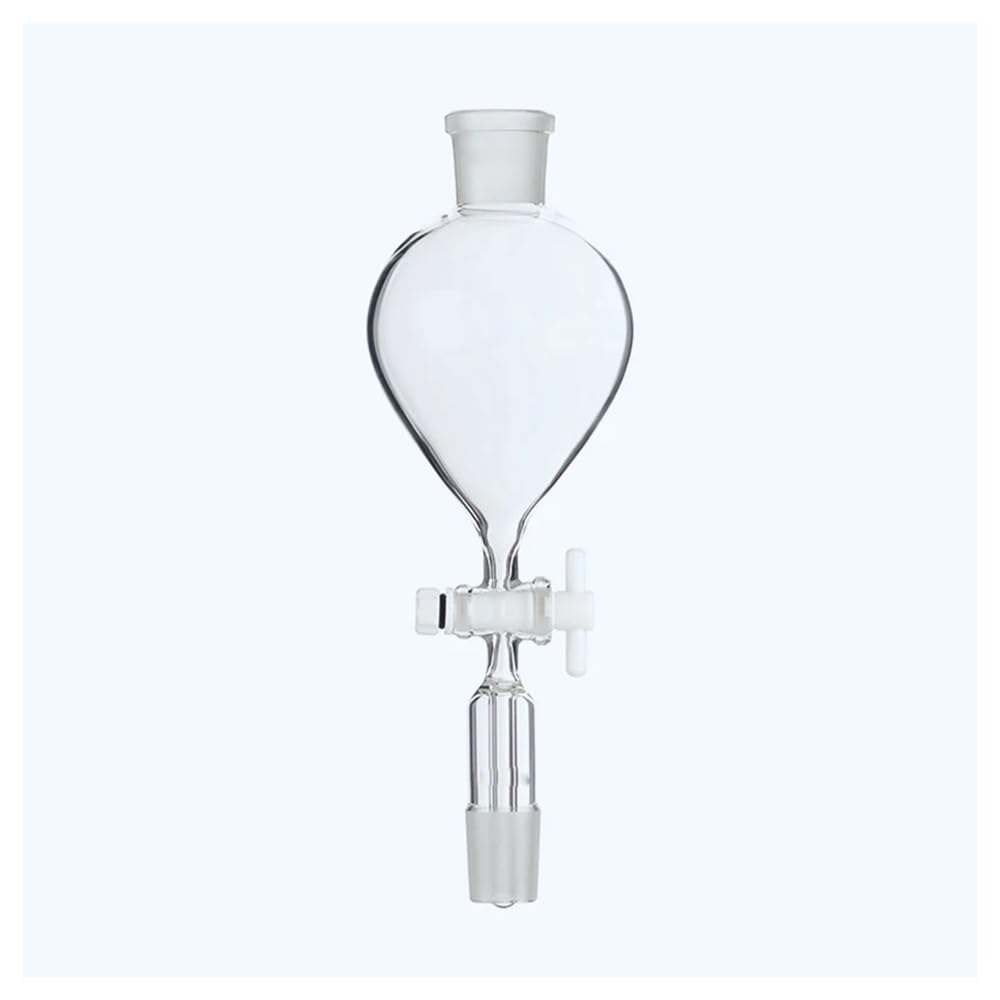 Equipos y suministros de laboratorio Embudo de separación con válvula conmutación vidrio, tapón esmerilado y llave paso, capacidad 60 ml, unión 24/29