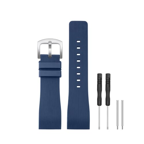 Recopilación de Santos de Cartier para comprar online. 33 HANYTON - Correa de repuesto para reloj Cartier de 23 mm, correa de repuesto de goma de silicona suave para reloj Cartier serie Santos 100, color negro, Rayas azules/hebilla...