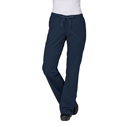 Maevn Women's Straight Leg Cargo Pants(True Navy, X-Small Petite)