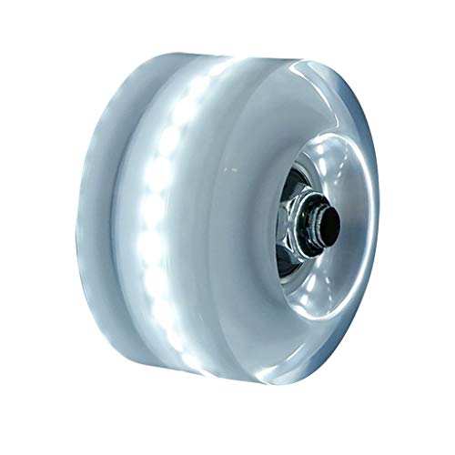 Generisch Patines profesionales quad Roller con ruedas luminosas, rodamientos de bolas de alto rendimiento para deportes dinámicos de pelota (blanco, talla única)