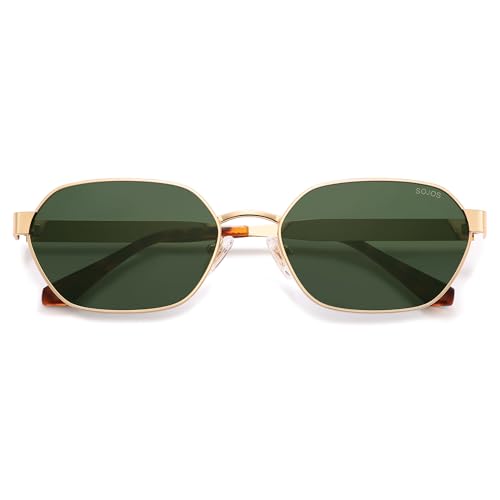 Image of SOJOS Trendy Polarized Hexagon Sunglasses Womens Mens SJ1238