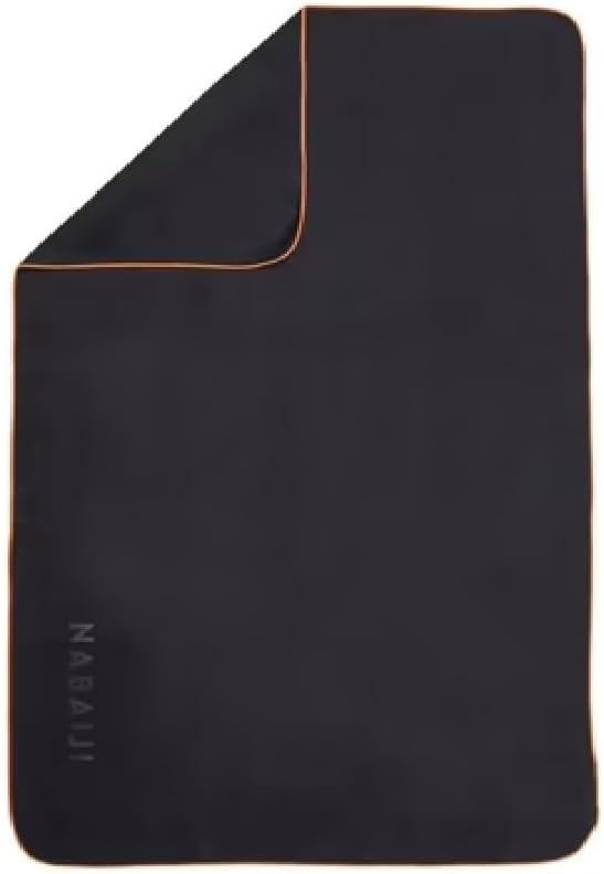 Swimming Microfiber Towel Size L 80 x 130 cm Dark Grey