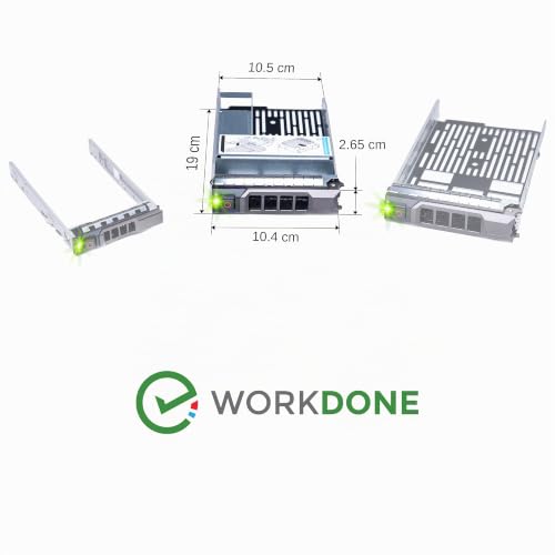 Adaptador HDD 2.5 a 3.5 WORKDONE kit de 6 piezas para discos de servidor DELL 4