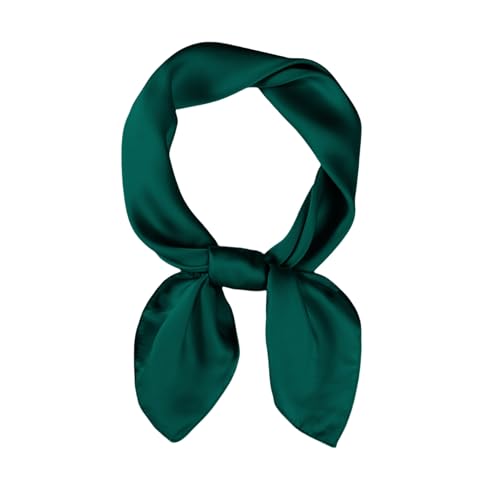 Satin Scarf 27.5 inch Square Scarf Neck Hair Handkerchief Bandanas Headscarfs for Women Men Costume Accessory