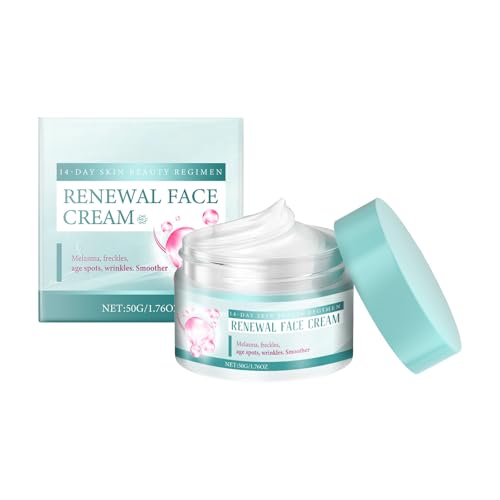 2025 Nouvelle crème pour le visage de renouvellement - Crème hydratante anti-rides et éclaircissement pour les femmes, utilisation quotidienne non grasse (1)