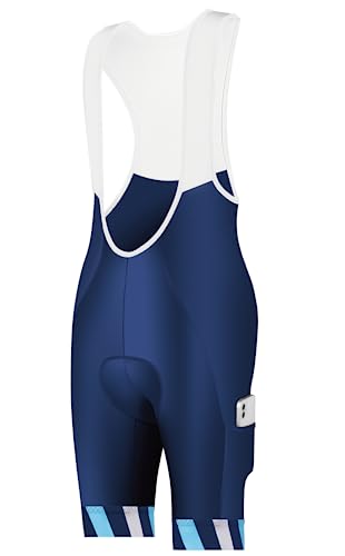 CEROTIPOLAR Pantalon à Bretelles Moderne et cintré pour Homme, Sports Plus Level/Bleu avec Poches 2, L