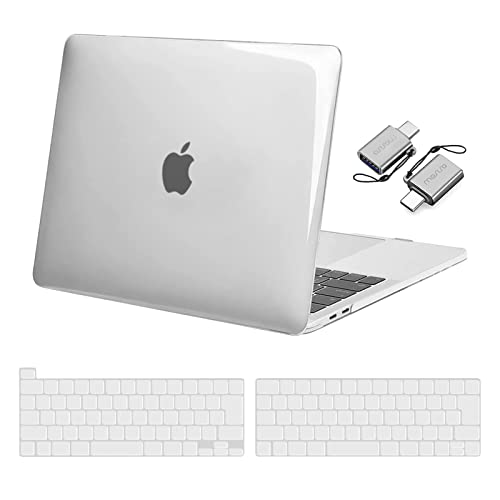 MOSISO �Ή��@�� MacBook Pro 13�C���` �P�[�X M2 2025-2016 A2338 M1 A2251 A2289 A2159 A1989 A1708 A1706�A�v���X�`�b�N �n�[�h�V�F���P�[�X & �L�[�{�[�h�J�o�[ & 2�Z�b�g��
