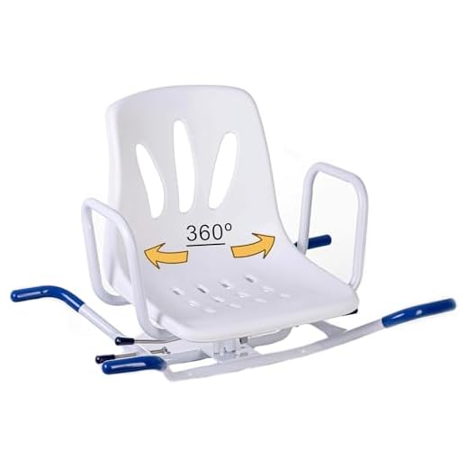 OrtoPrime 360° Swivel Bath Seat – Comfortable Bath Seat for Adults & Elderly – Bath Board Seat for Adults with Safe Transfer – Anti-Slip Bath Chair for Disabled & Easy Bath Access