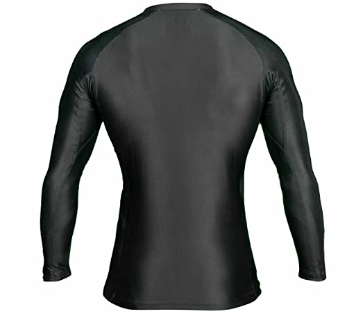 FUJI Baseline Ranked Long Sleeve Jiu Jitsu Rashguard, BJJ Rashguard for Men and Women3