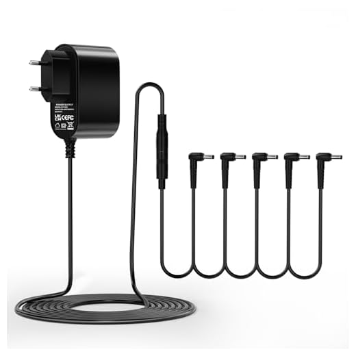 VPSUN - Fuente de alimentación para pedales de guitarra (9 V, compatible con cables de cadena de margarita de 5 vías, pedales de efecto de guitarra Boss)