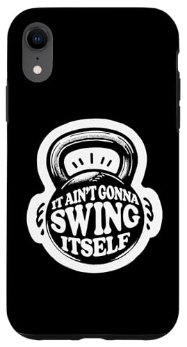 iPhone XR Motivational Kettlebell Workout Quote Fitness Gym Case