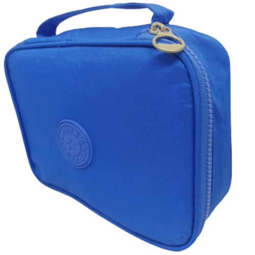 Estojo Escolar Grande 100 Lápis 25 Organizador Caneta Barato (AZUL BIC)