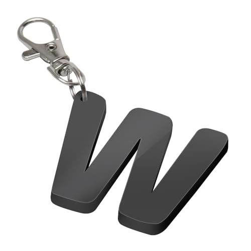 [KIPROSTAR] �A���t�@�x�b�g �L�[�z���_�[ [�u���b�N ��] [A�`Z] ����45mm ��5mm �A�N���� �L�[�z���_�[ �L�[�����O �`���[�� �啶�� ������� �C�j�V���� ���킢�� �p�� �v���[���g (W)