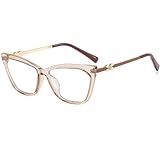 HDUBFY Glasses Frame Women Retro Metal Eyeglasses Frame Men Spectacle,3,One size