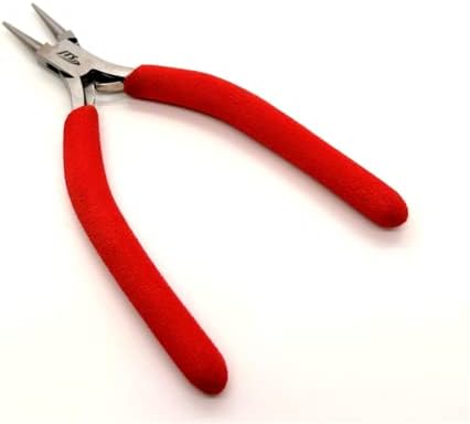 148mm Round Nose Pliers Foam Handles Ergonomic Wire Wrapping Jewelry Making Tool By JTS